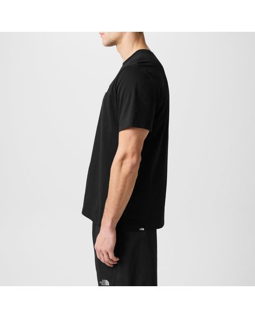The North Face Black Regular Fit Simple Dome T-Shirt for men