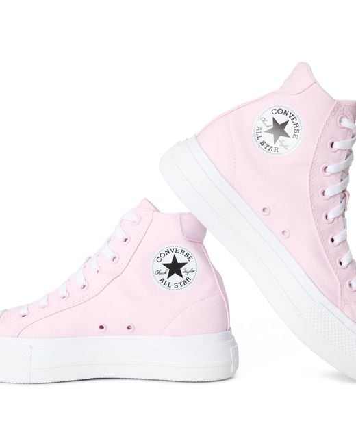 Converse Pink Day One Pit Canvas High-Top Trainers