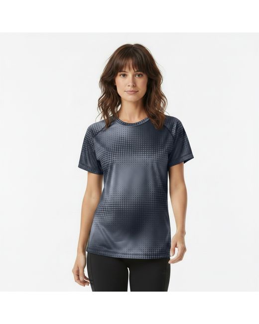 Newline Blue All Over Print T Shirt Ladies