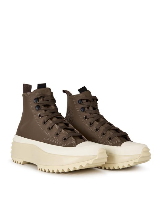 Converse Brown Run Star Hike Platforms