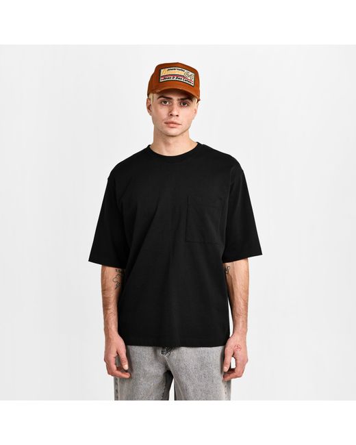 DSquared² Black Dsq Bk Logo Oversized T-Shirt for men