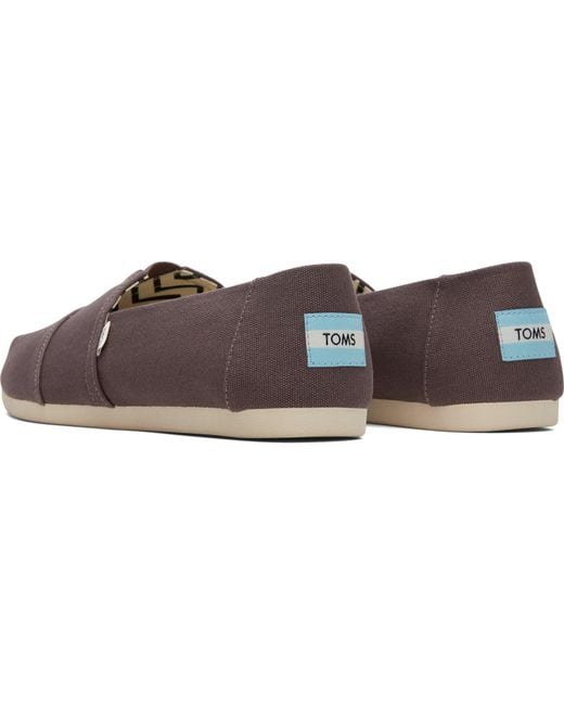 TOMS Brown Alpargata Canvas Shoes for men