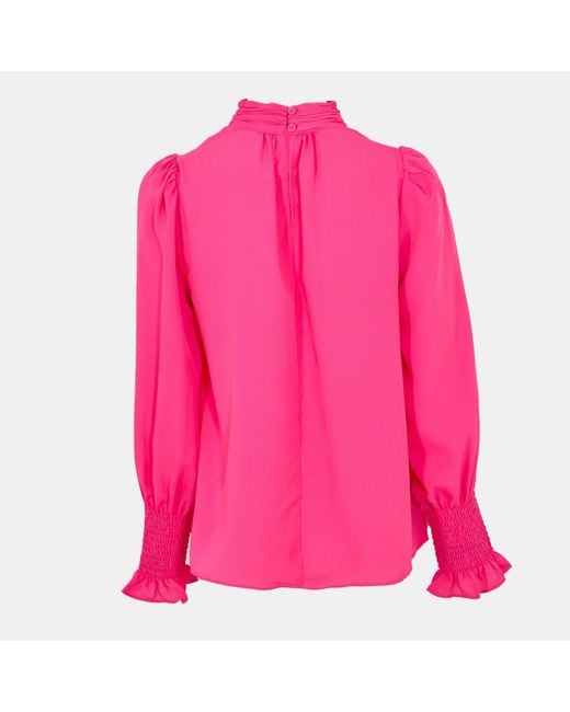 French Connection Pink Crepe Blouse