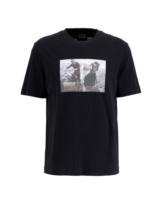 Barbour Black Hellen T-Shirt for men