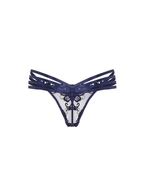 Agent Provocateur Blue Dioni Thong