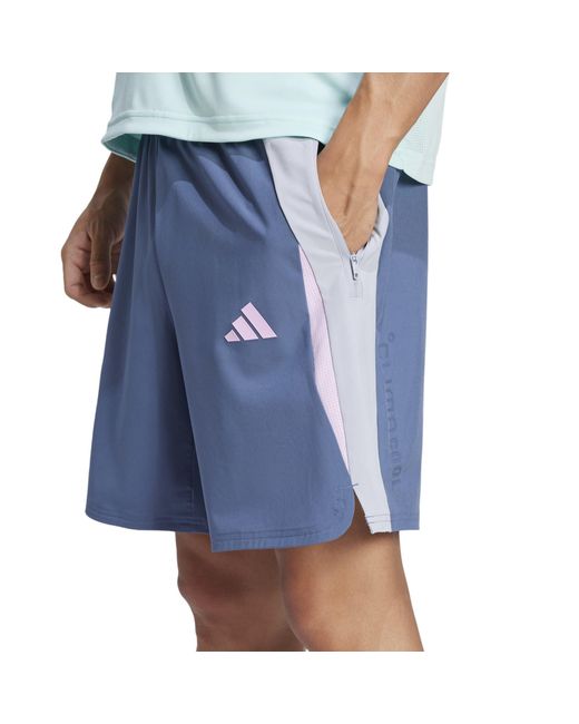 Adidas Blue Climacool Colorblock Shorts for men