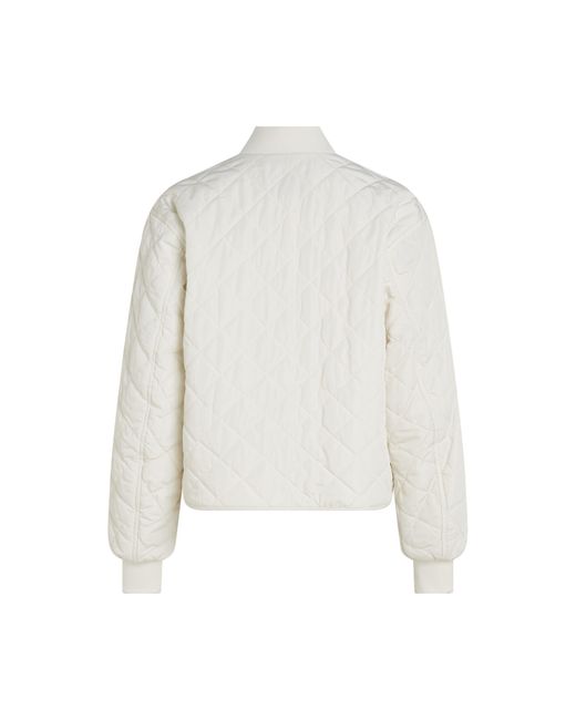 Calvin Klein White Lw Quilted Jacket
