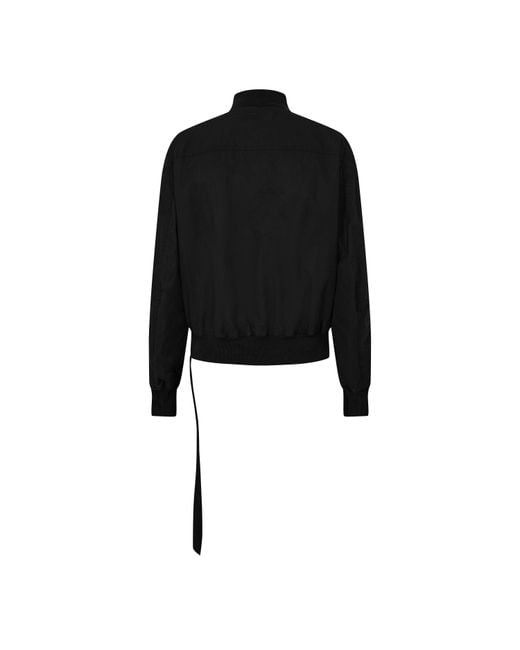 Rick Owens Black Bomber Jacket for men