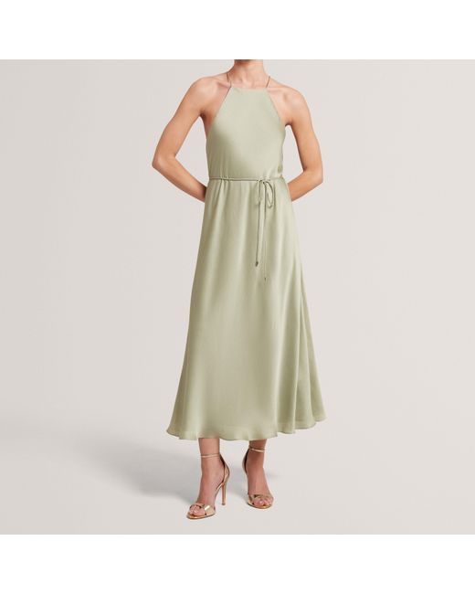 Ted Baker Green Halter Neck Midi Dress
