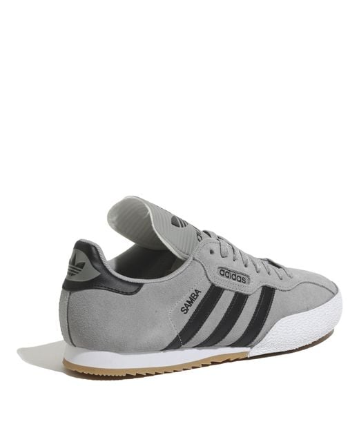Adidas Gray Originals Samba Suede Trainers for men