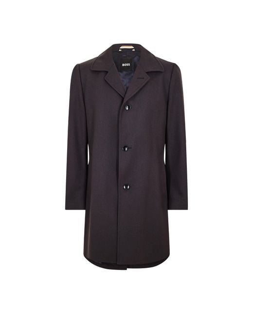 Boss Blue H-Task Overcoat for men