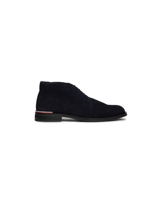Tommy Hilfiger Black Suede Low Boots for men