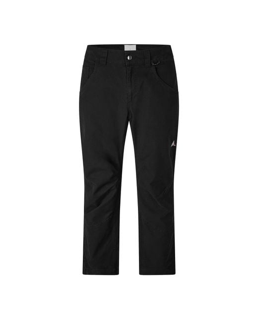 Roa Black Crimp Parachute Pants for men