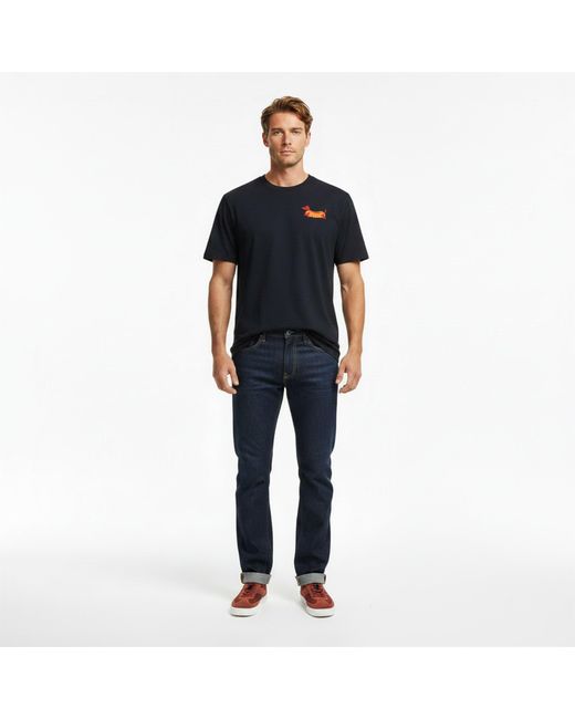 Farah Blue Rayners Grapht T-Shirt for men