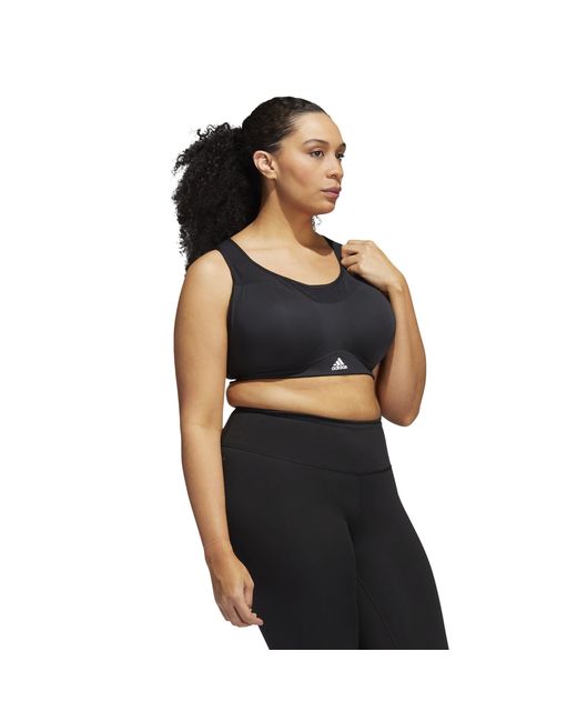 Adidas Black Tlrd Impact Training High-Support Bra (Plus Size)
