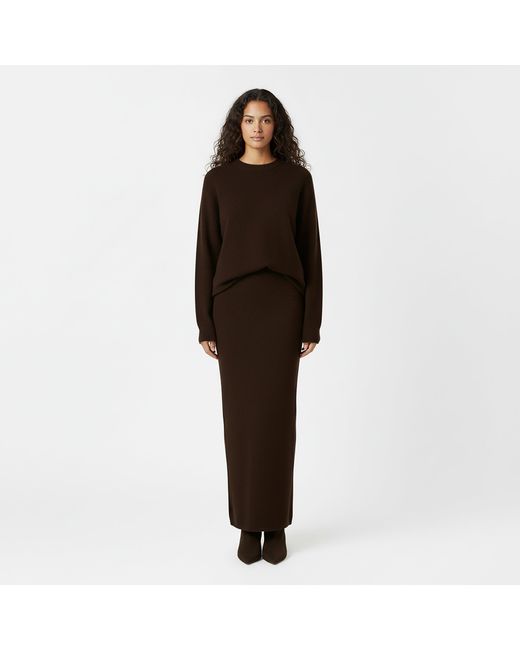 Jack Wills Brown Knitted Jumper Dress