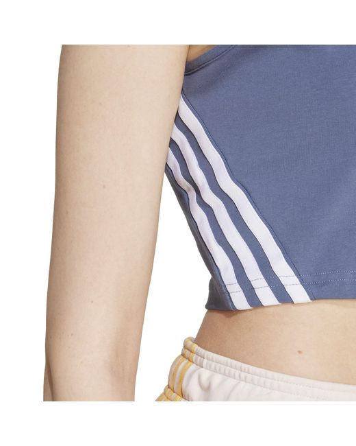 Adidas Blue Future Icons 3-Stripes Tank Top