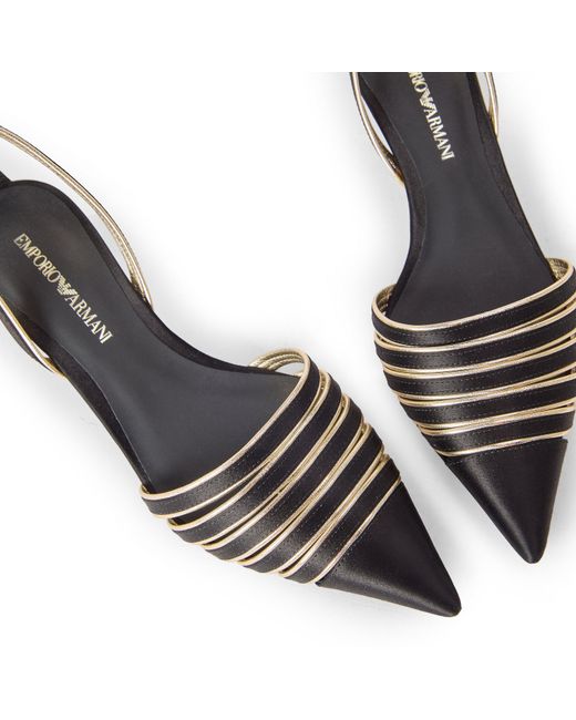 Emporio Armani Metallic Heels