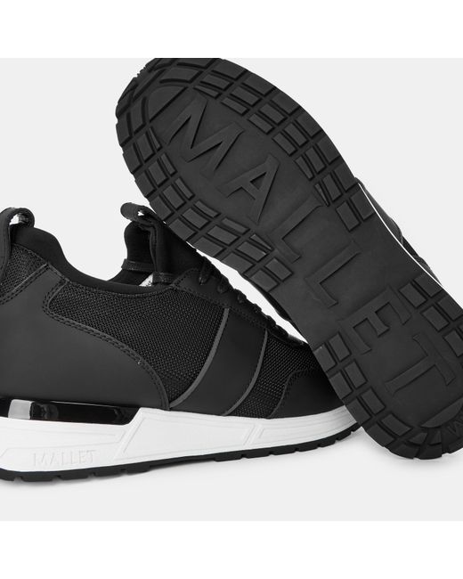 Mallet Black Archway Lite Low-Top Trainers for men