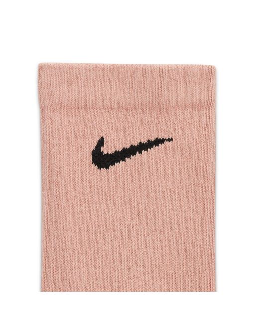 Nike Brown 3 Pack Crew Socks for men