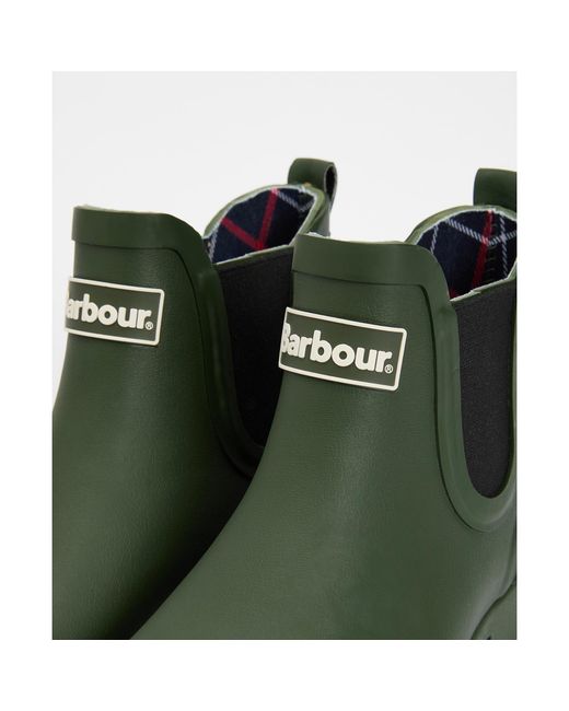 Barbour Green Wilton Chelsea Wellington Boots