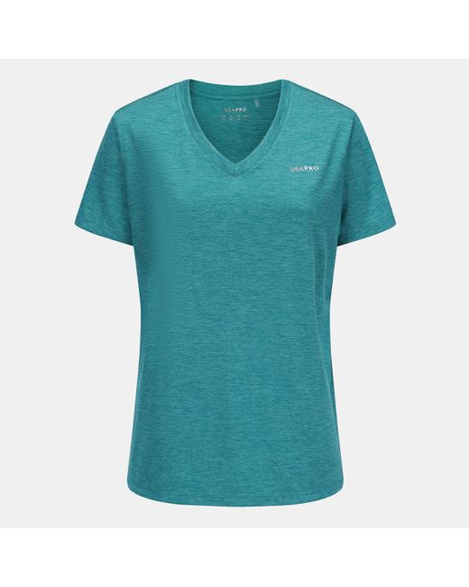 Usa Pro Blue The Tech V-Neck Tee