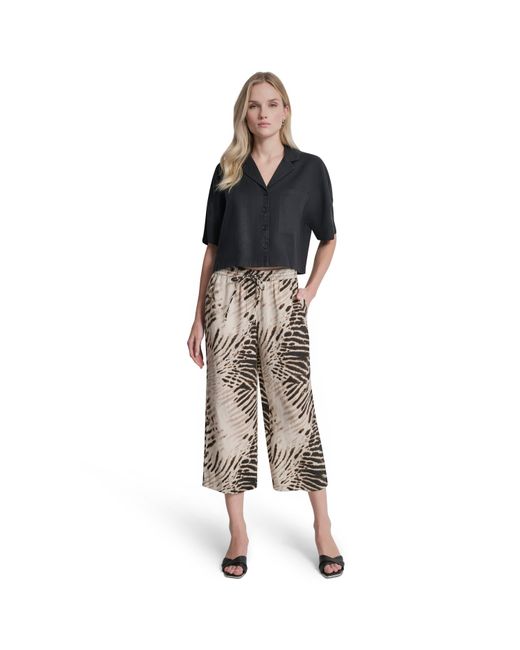DKNY Gray Straight Leg Trousers