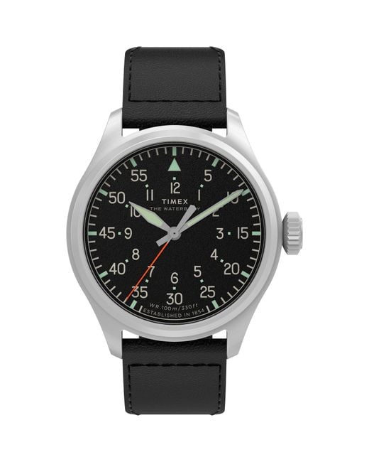 Timex Black Waterbury Quartz Analogue Watch for men