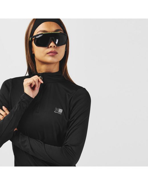 Karrimor Black Longsleeve 1/4 Zip Top Ladies