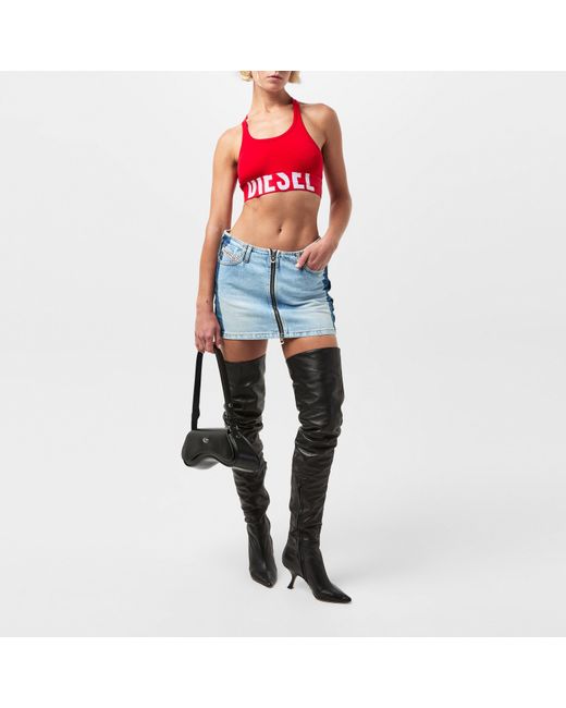 DIESEL Blue Mini Skirt