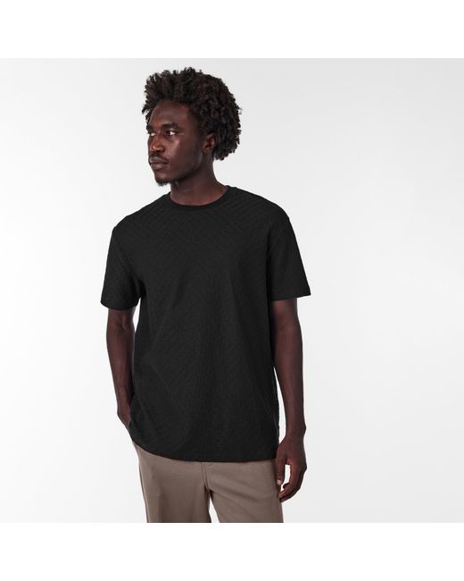 ARMANI EXCHANGE Black Regular Fit T-Shirt for men