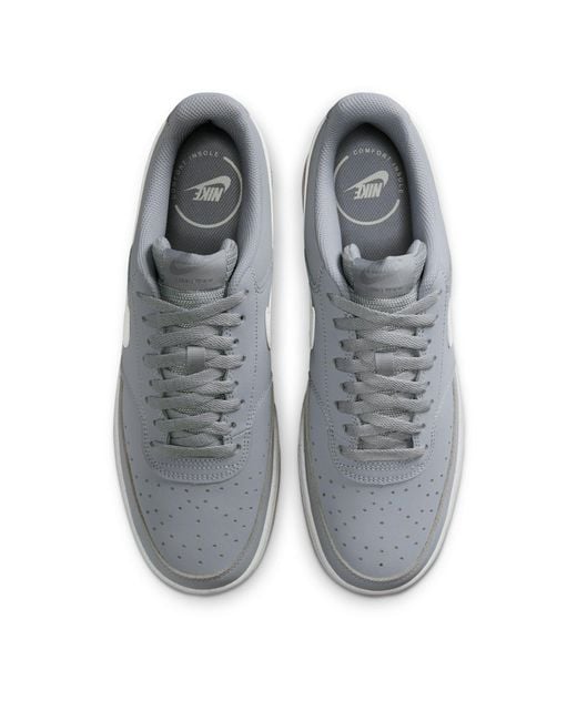 Nike Gray Court Vision Low Trainers for men
