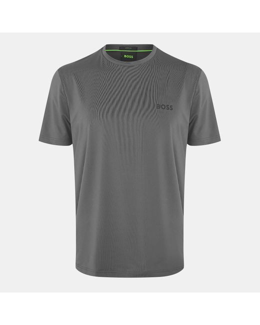 Boss Gray Short Sleeve Performance Gym Top for men