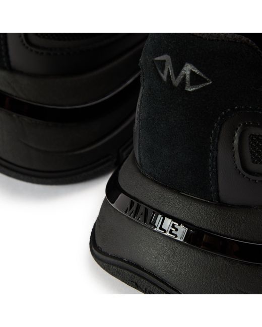 Mallet Black Alton Low-Top Trainers for men