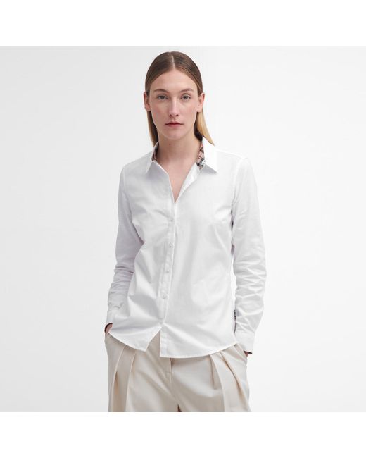 Barbour White Derwent Shirt