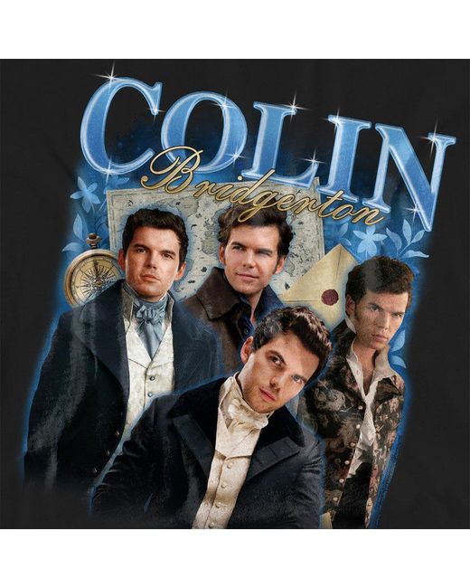 Bridgerton Black Colin Vintage T-Shirt Bla