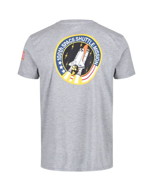 Alpha Industries Gray Space Shuttle T-Shirt for men