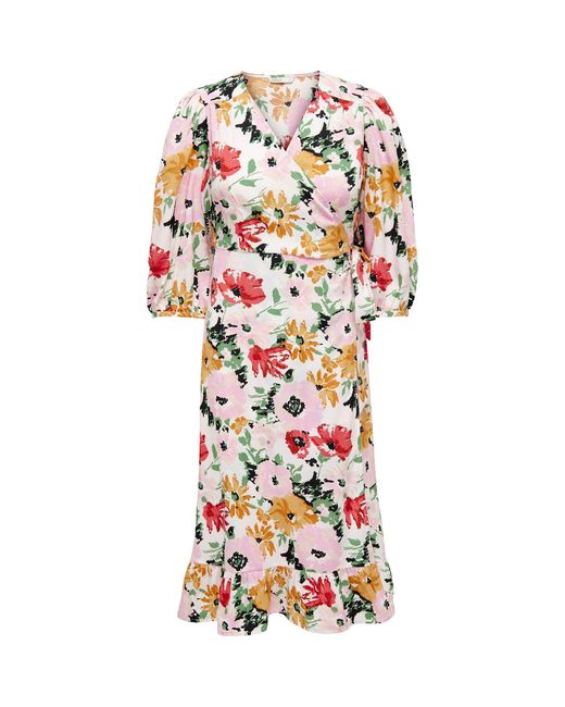 ONLY Red Olivia Wrap Dress
