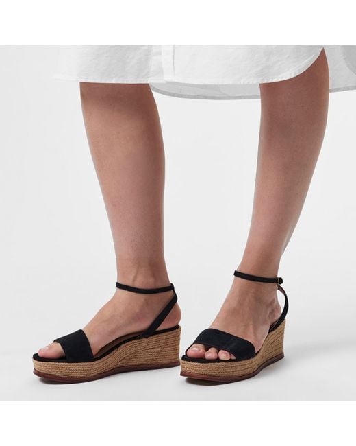 Ralph Lauren Brown Leona Wedge Heels