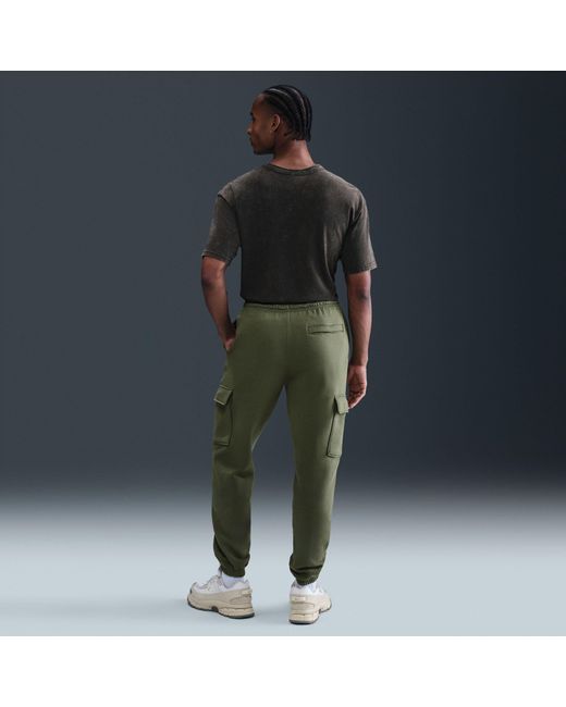Nike Green Sportswear Club Fleece Cargo Pants for men