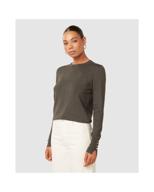 Forever New Gray Katie Crew Neck Jumper