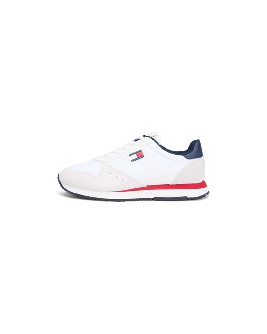 Tommy Hilfiger White Eva Runner Leather Runners for men
