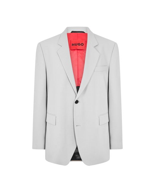 HUGO Gray Karlo243X Blazer for men