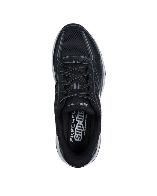 Skechers Blue Slip-Ins: Stamina Sport Retro Runners Trainers for men