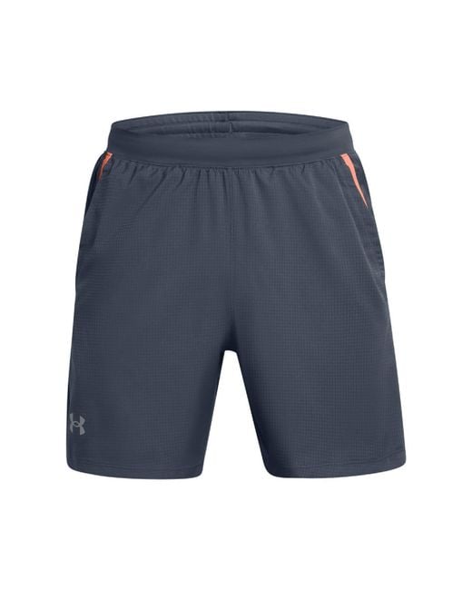 Under Armour Blue Launch Texture Shorts for men