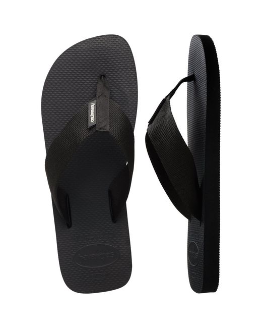 Havaianas Black Urban Basic Rubber Sole Flip Flops for men