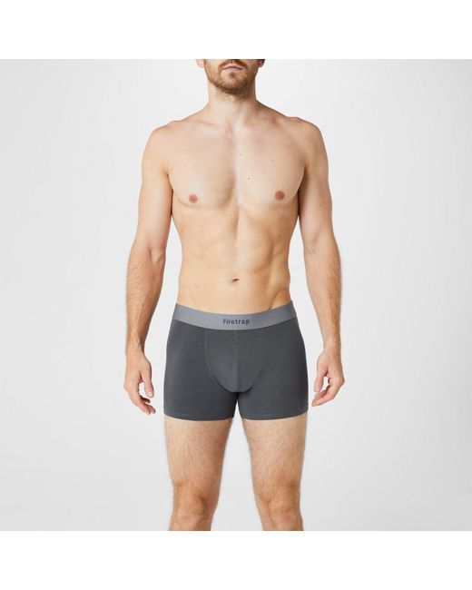 Firetrap Gray 2 Pack Trunks for men
