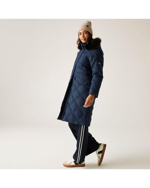 Regatta Blue Freyla Water Resistant Insulated Quilted Jacket