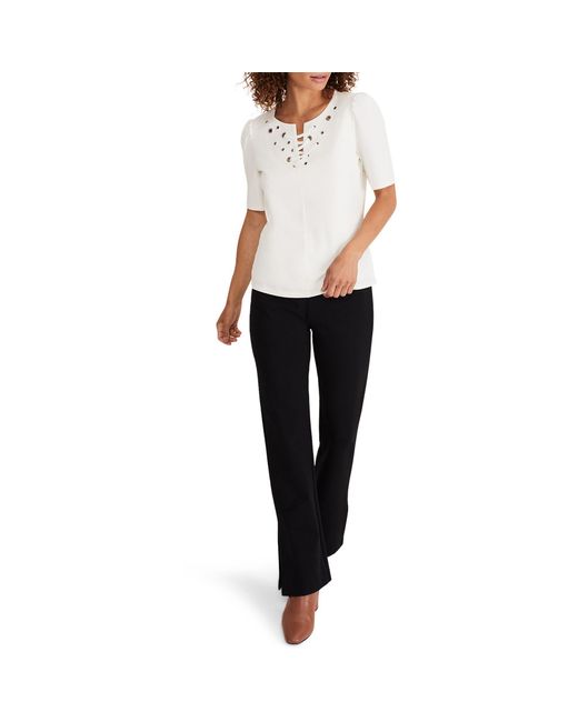 Phase Eight White Kailee Eyelet Top