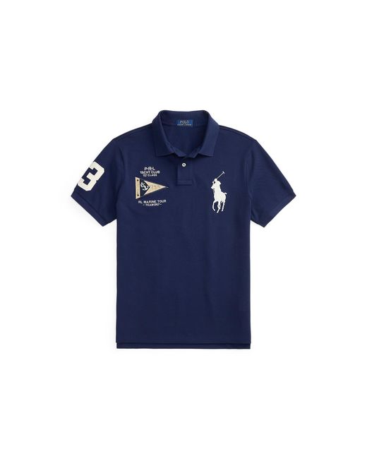 Polo Ralph Lauren Blue Short Sleeve Polo Shirt for men
